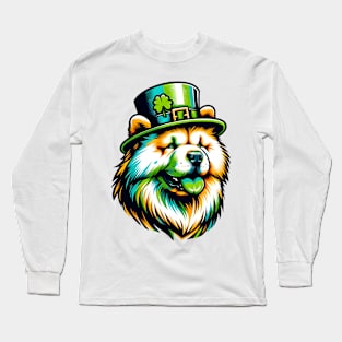 Chow Chow Celebrates Saint Patrick's Day Long Sleeve T-Shirt